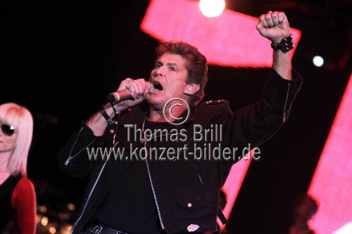 Amerikanische Schauspieler und Sänger David Hasselhoff gastiert auf seiner 
